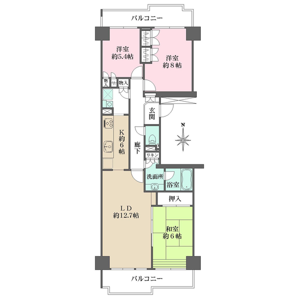 ニューシティ東戸塚パークヒルズの間取図