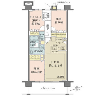 ルネ横浜戸塚の間取図