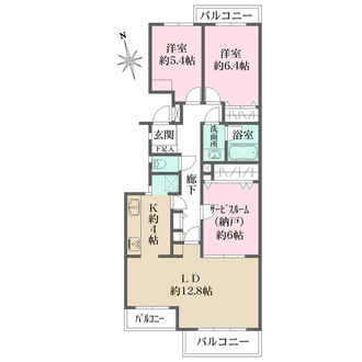 いずみプラザ保土ケ谷の間取図