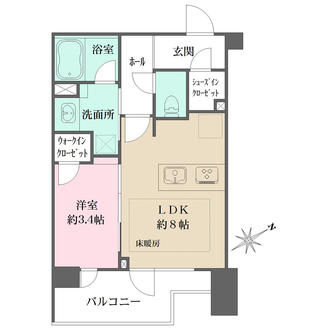 ベルジェンド横濱上大岡ミッドマークスの間取図