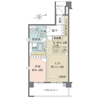 ザ・パークハウス戸塚の間取図