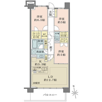ザ・パークハウスオイコス鎌倉大船の間取図