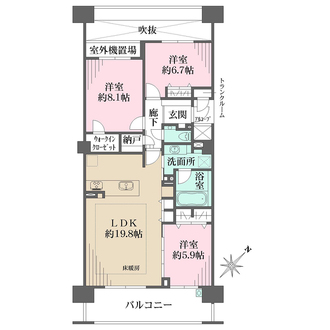 ガーデンアソシエの間取図