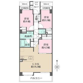 ファミールヒルズ戸塚の間取図