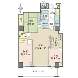 ニューシティ東戸塚ル・パルクシエルの間取図