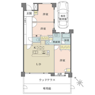 片瀬パークハウス・湘南江ノ島の間取図