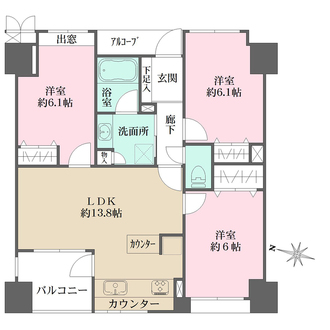 サーパス茅ヶ崎駅前の間取図