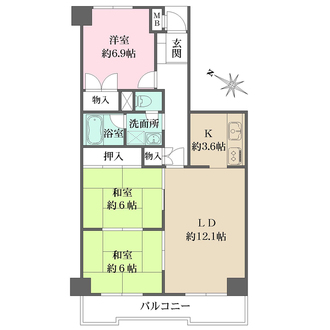 藤和鎌倉台コープの間取図