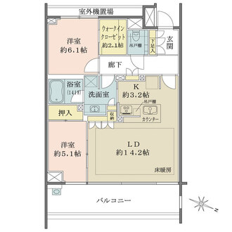 ザ・パークハウス鎌倉二階堂の間取図