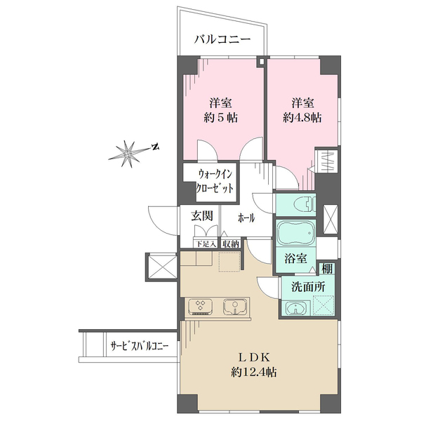 ハイファイフラットの間取図