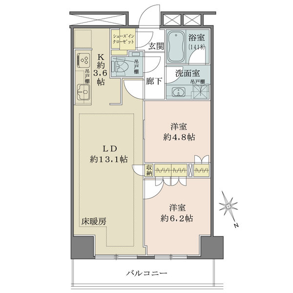 ザ・パークハウス新宿タワーの間取図