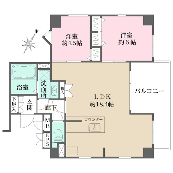 サーパス方南町の間取図