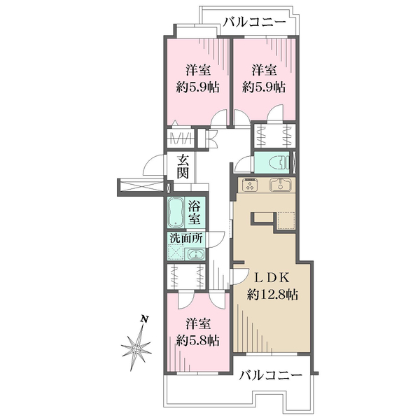 シティコープ柏木の間取図