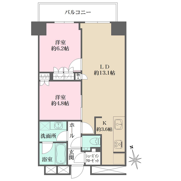 ザ・パークハウス新宿タワーの間取図