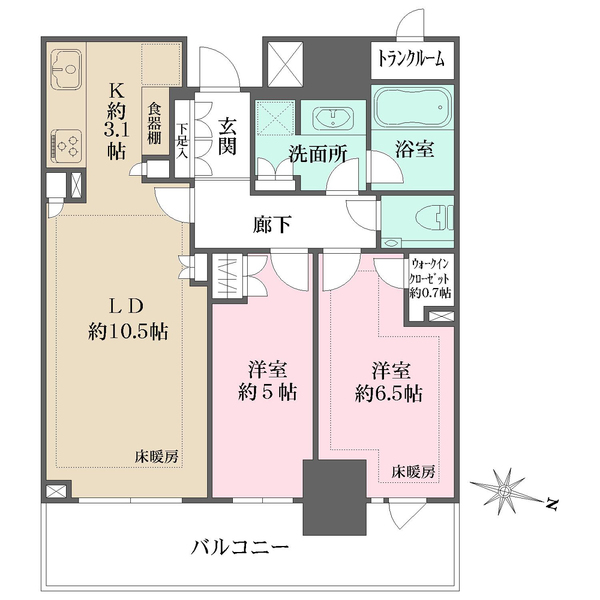 パークタワー西新宿の間取図
