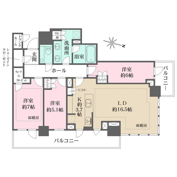 パークタワー西新宿の間取図