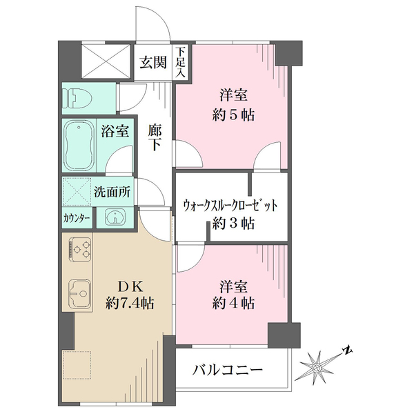 パイロットハウス北新宿の間取図