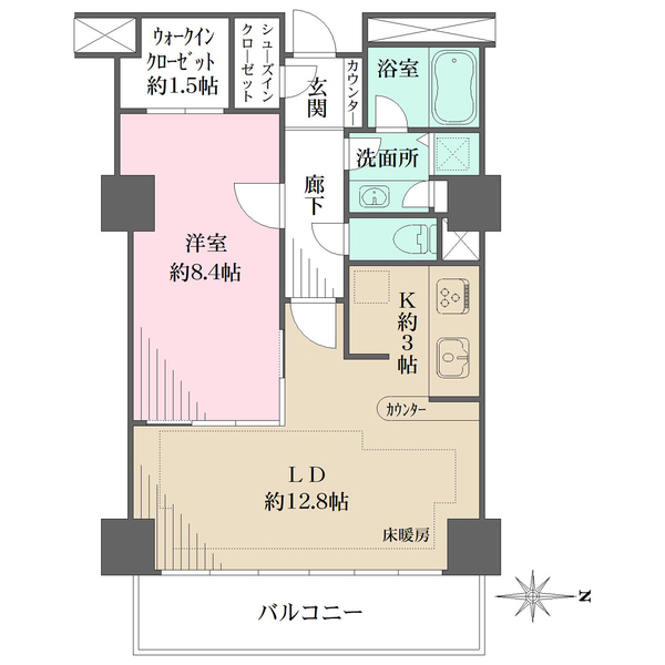パークシティ杉並セントラルタワーの間取図