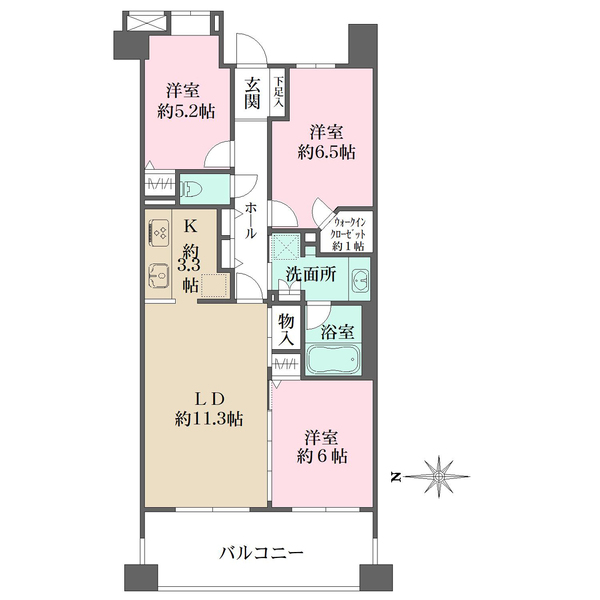 ライオンズステージ中野中央の間取図