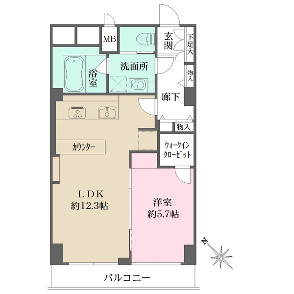 秀和幡ケ谷レジデンスの間取図