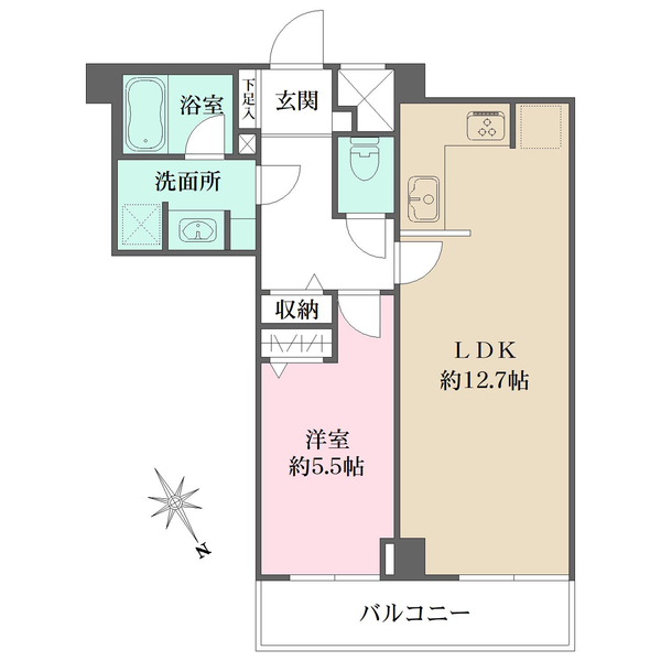 ライオンズガーデン幡ヶ谷の間取図