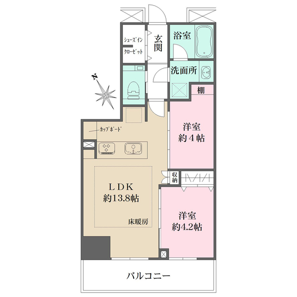 ザ・パークハウス新宿タワーの間取図