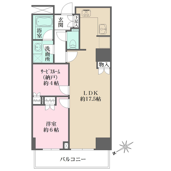 ザ・パークハウス新宿タワーの間取図