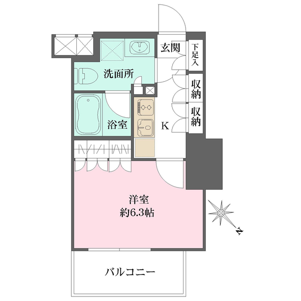 ザ・パークワンズ渋谷本町の間取図