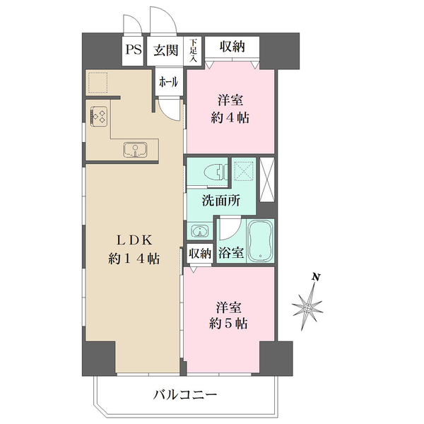 新宿パークサイド永谷の間取図