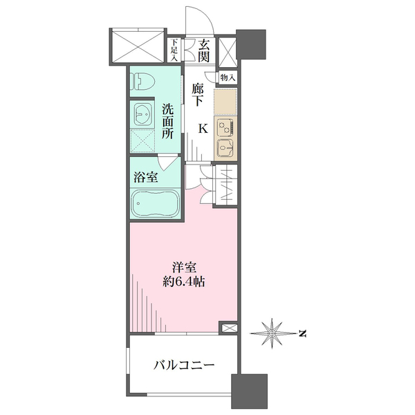 シティハウス新宿柏木の間取図
