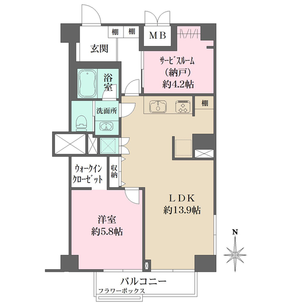 初台ハイホームの間取図