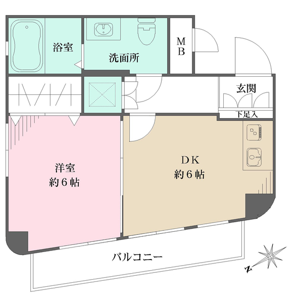 マンションヴィップ中野坂上の間取図