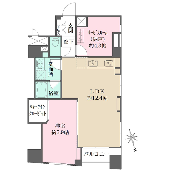 シティハイムコスモの間取図