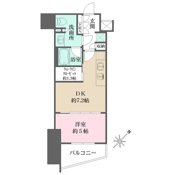 ザ・パークワンズ渋谷本町の間取図