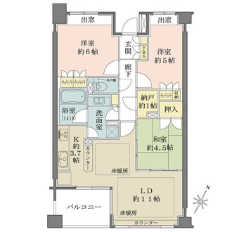 パークハウス杉並和田一丁目の間取図