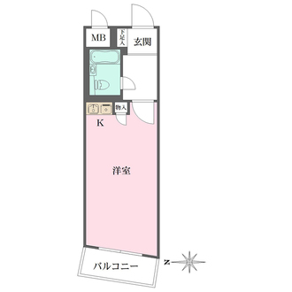 コスモ隅田アクティの間取図