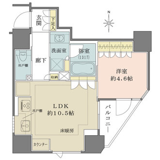 プレミスト新宿都庁前の間取図