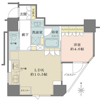 プレミスト新宿都庁前の間取図