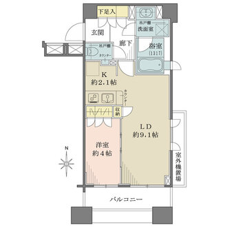 ダイナシティ新中野の間取図