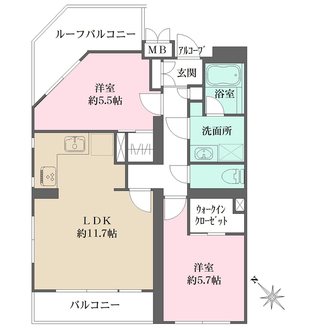 ナイスアーバン中野方南町の間取図