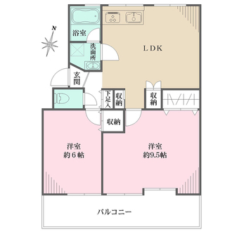 マック東中野コートの間取図