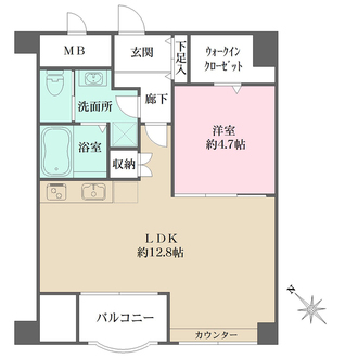 豊栄新都心マンションの間取図