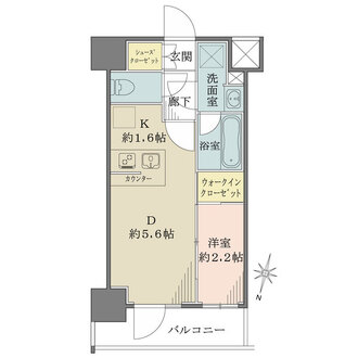 メイクス新中野アジールコートの間取図