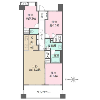 ライオンズステージ中野中央の間取図