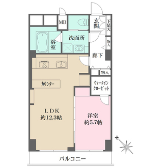 秀和幡ケ谷レジデンスの間取図