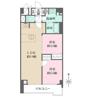 シャンボール南中野の間取図