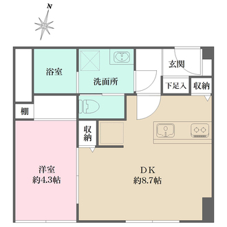 中野東豊マンションの間取図