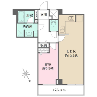 ライオンズガーデン幡ヶ谷の間取図