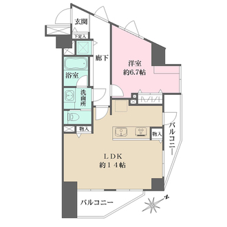 ディオレ西新宿の間取図