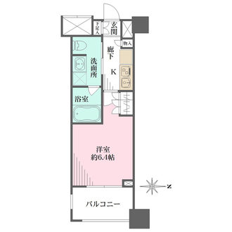 シティハウス新宿柏木の間取図